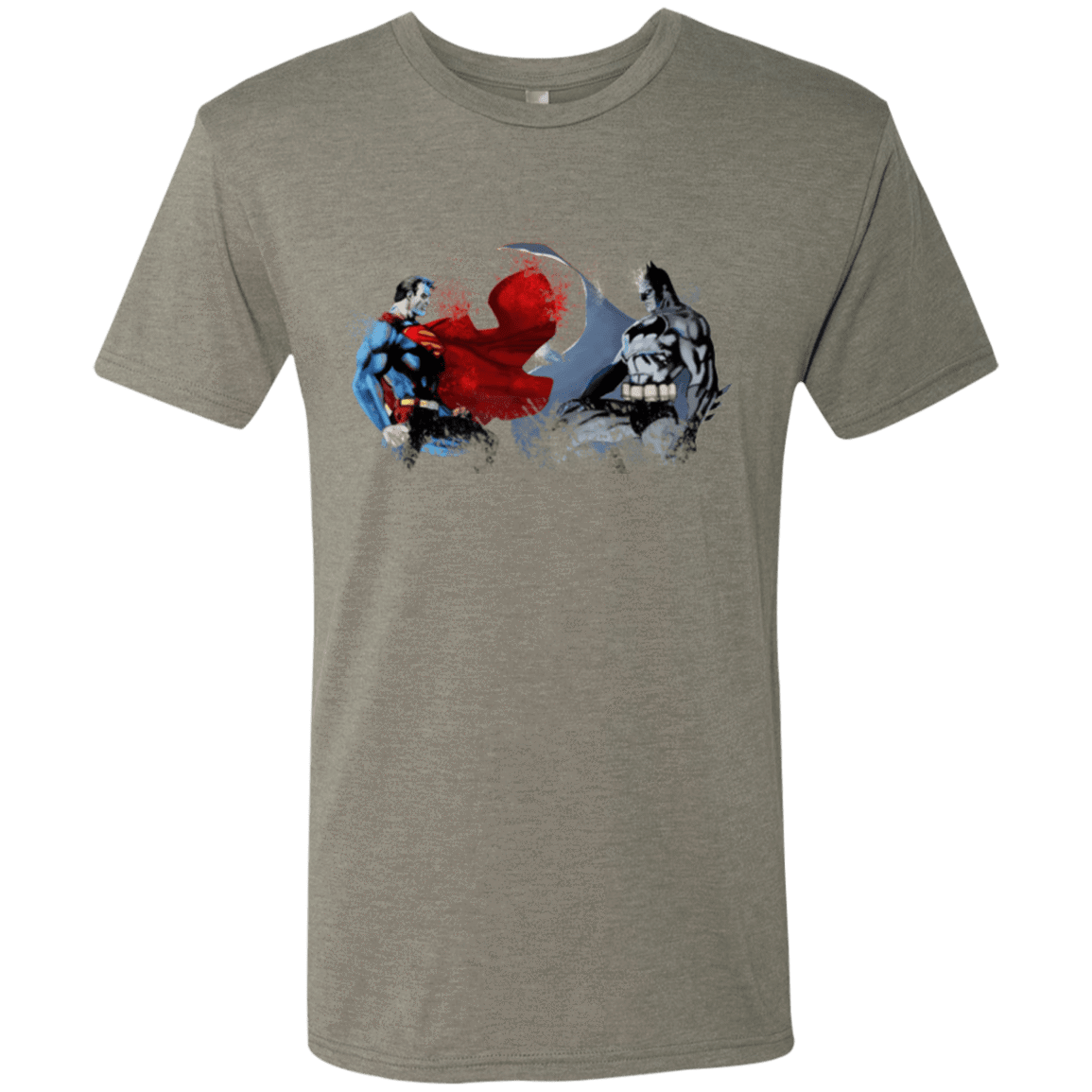 T-Shirts Venetian Grey / Small Batman vs Superman Men's Triblend T-Shirt