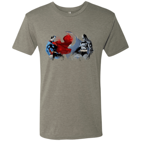 T-Shirts Venetian Grey / Small Batman vs Superman Men's Triblend T-Shirt