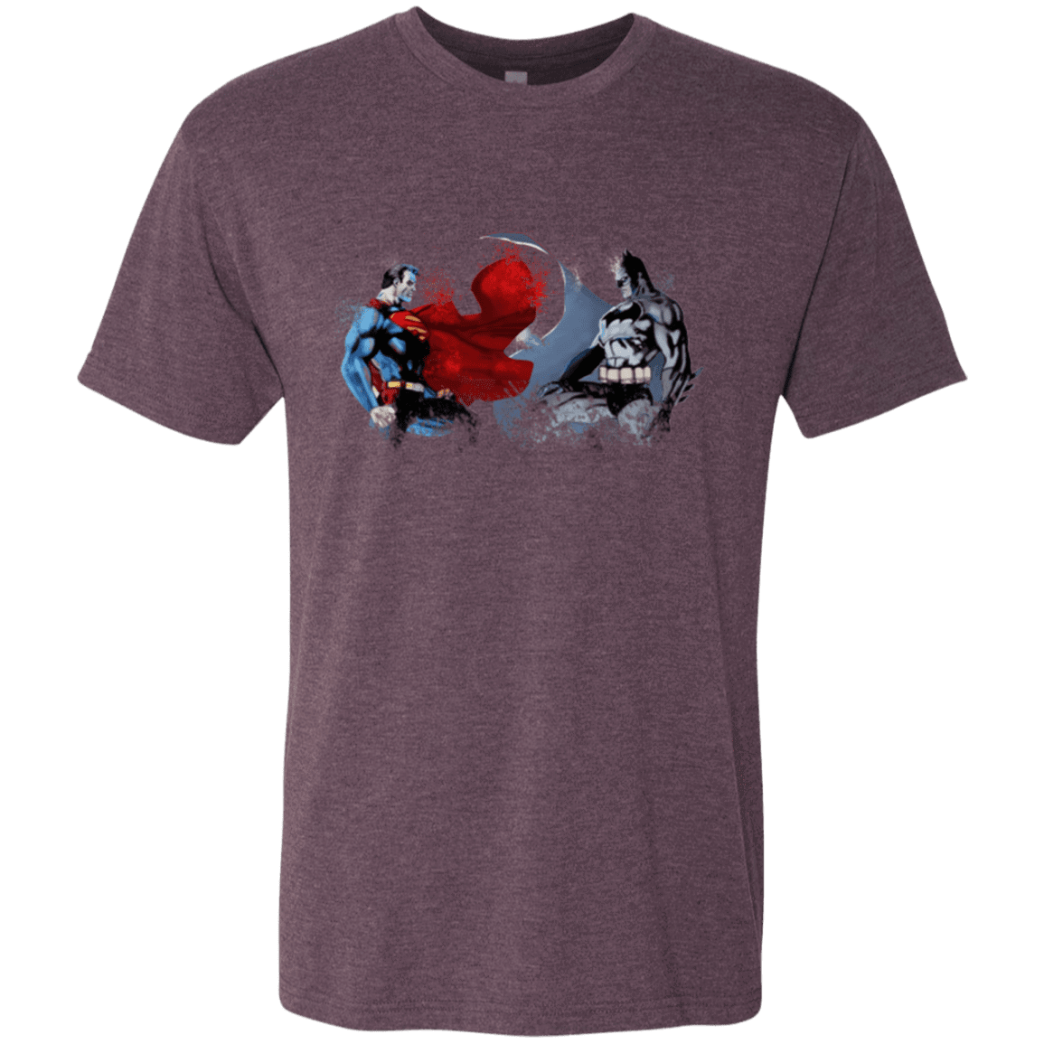 T-Shirts Vintage Purple / Small Batman vs Superman Men's Triblend T-Shirt
