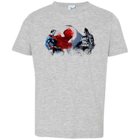 T-Shirts Heather Grey / 2T Batman vs Superman Toddler Premium T-Shirt