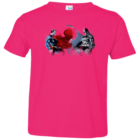 T-Shirts Hot Pink / 2T Batman vs Superman Toddler Premium T-Shirt