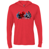 T-Shirts Vintage Red / X-Small Batman vs Superman Triblend Long Sleeve Hoodie Tee