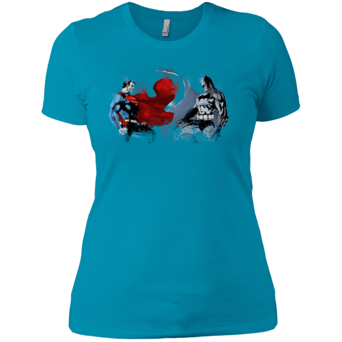 T-Shirts Turquoise / X-Small Batman vs Superman Women's Premium T-Shirt