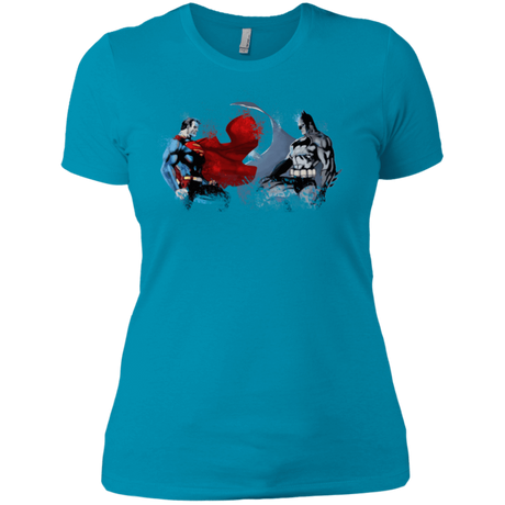 T-Shirts Turquoise / X-Small Batman vs Superman Women's Premium T-Shirt