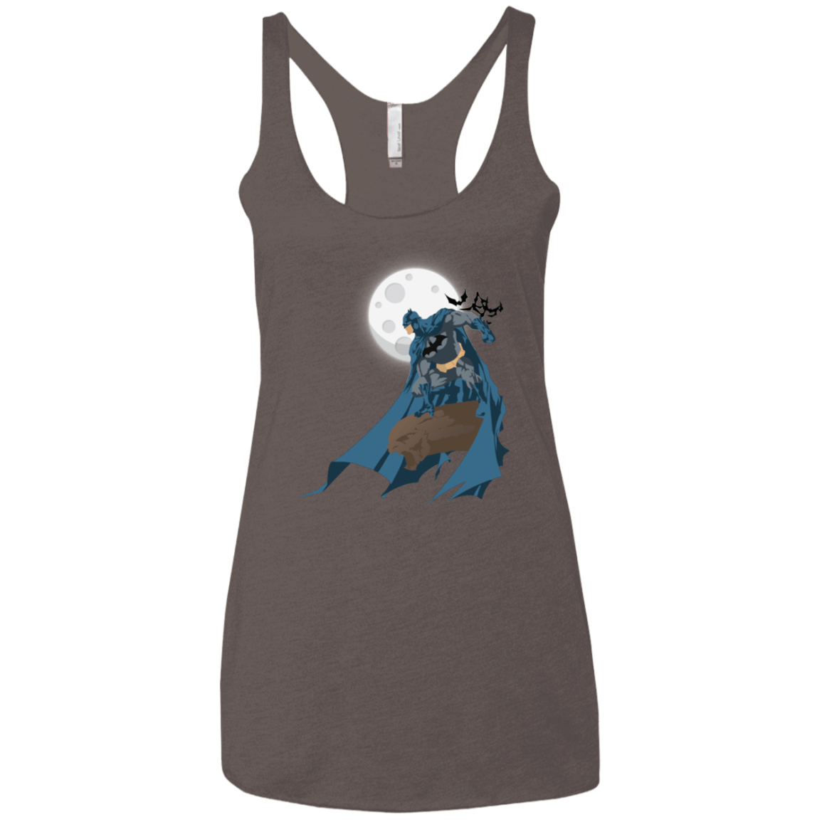 T-Shirts Macchiato / X-Small Batman Women's Triblend Racerback Tank