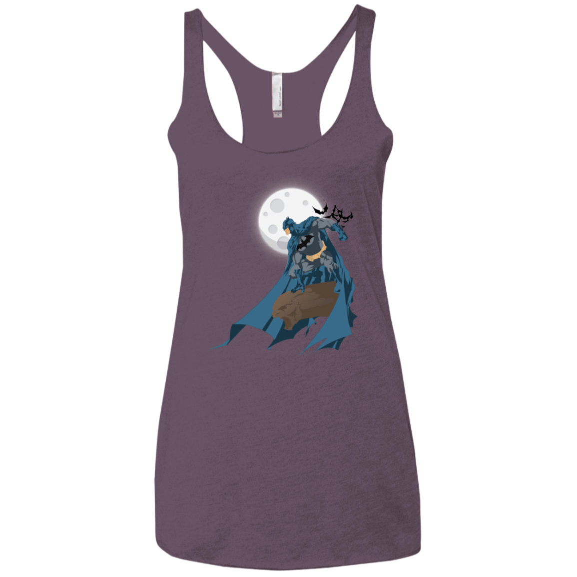 T-Shirts Vintage Purple / X-Small Batman Women's Triblend Racerback Tank