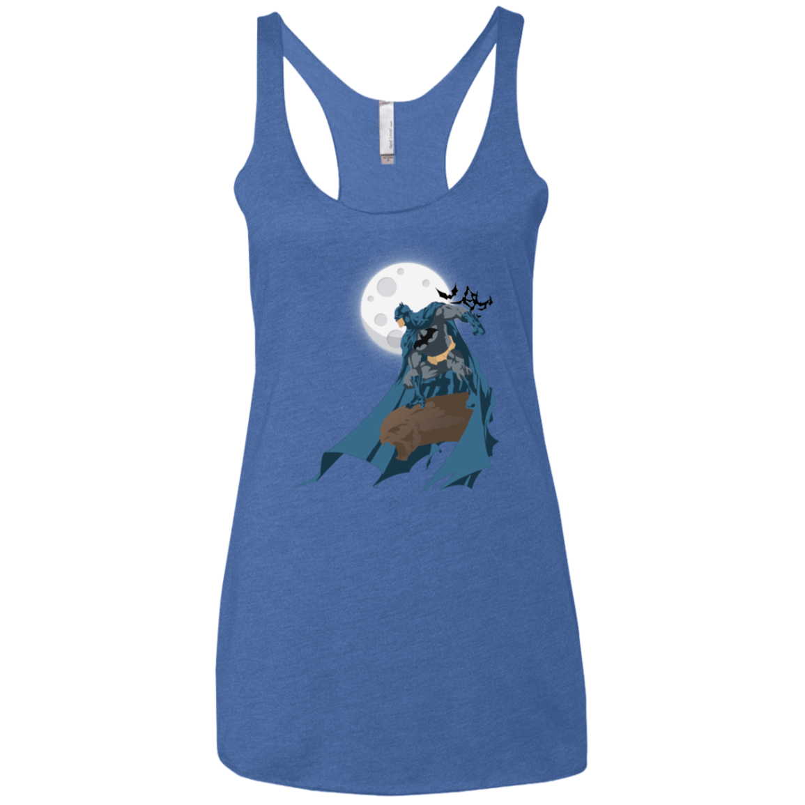 T-Shirts Vintage Royal / X-Small Batman Women's Triblend Racerback Tank