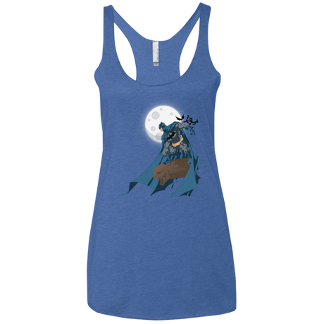 T-Shirts Vintage Royal / X-Small Batman Women's Triblend Racerback Tank