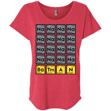 T-Shirts Vintage Red / X-Small Batmanium Triblend Dolman Sleeve