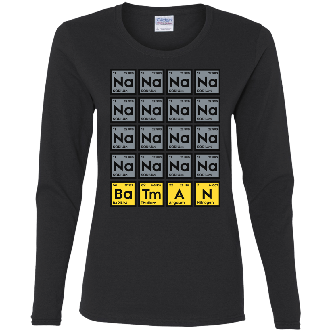 T-Shirts Black / S Batmanium Women's Long Sleeve T-Shirt