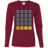T-Shirts Cardinal / S Batmanium Women's Long Sleeve T-Shirt