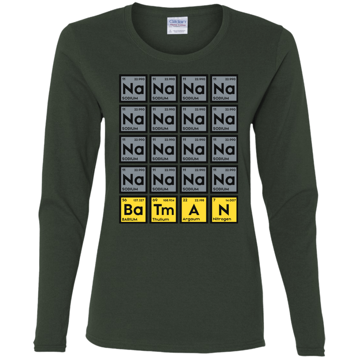 T-Shirts Forest / S Batmanium Women's Long Sleeve T-Shirt