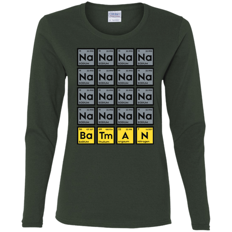 T-Shirts Forest / S Batmanium Women's Long Sleeve T-Shirt