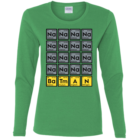 T-Shirts Irish Green / S Batmanium Women's Long Sleeve T-Shirt