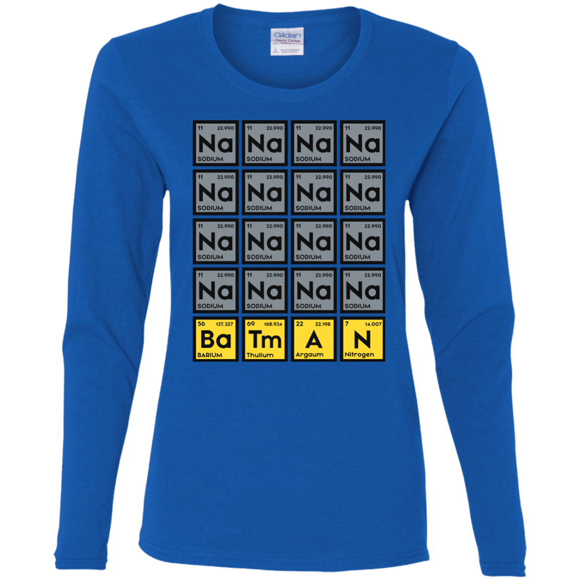 T-Shirts Royal / S Batmanium Women's Long Sleeve T-Shirt