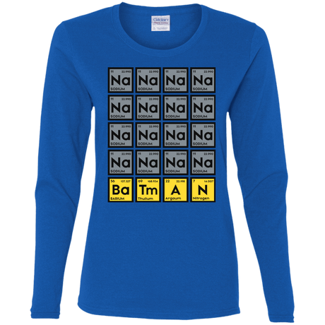 T-Shirts Royal / S Batmanium Women's Long Sleeve T-Shirt