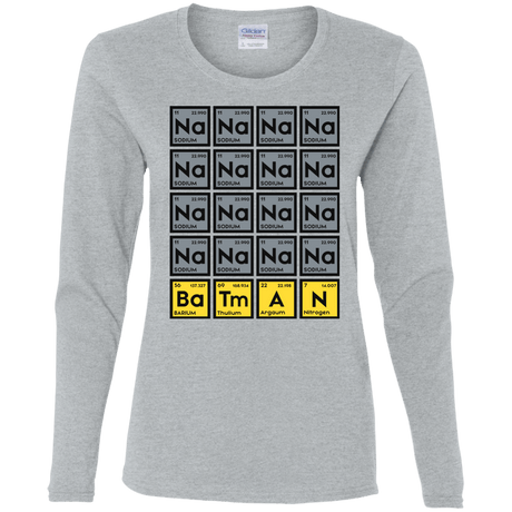 T-Shirts Sport Grey / S Batmanium Women's Long Sleeve T-Shirt