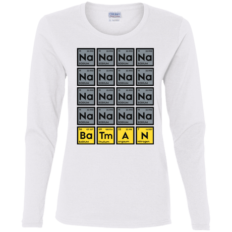 T-Shirts White / S Batmanium Women's Long Sleeve T-Shirt