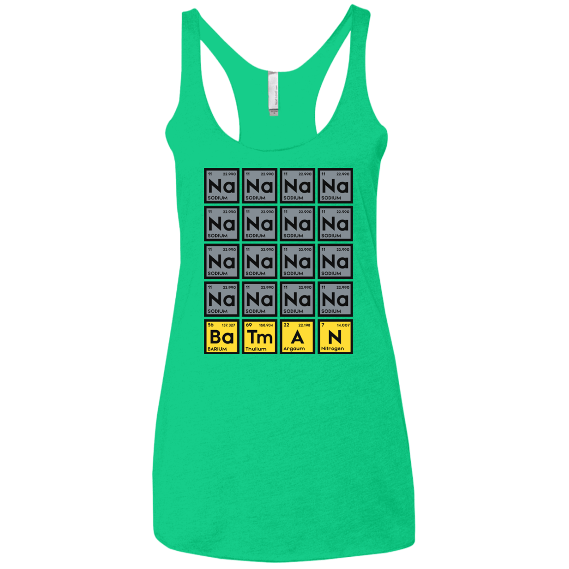 T-Shirts Envy / X-Small Batmanium Women's Triblend Racerback Tank