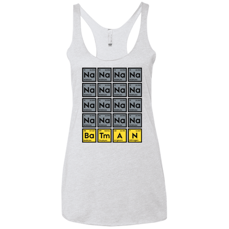 T-Shirts Heather White / X-Small Batmanium Women's Triblend Racerback Tank