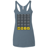 T-Shirts Indigo / X-Small Batmanium Women's Triblend Racerback Tank