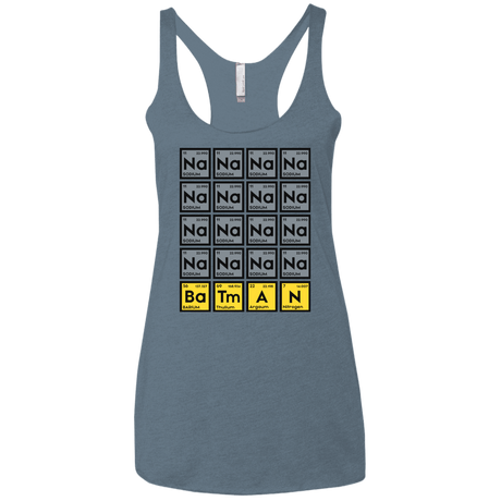 T-Shirts Indigo / X-Small Batmanium Women's Triblend Racerback Tank