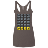 T-Shirts Macchiato / X-Small Batmanium Women's Triblend Racerback Tank