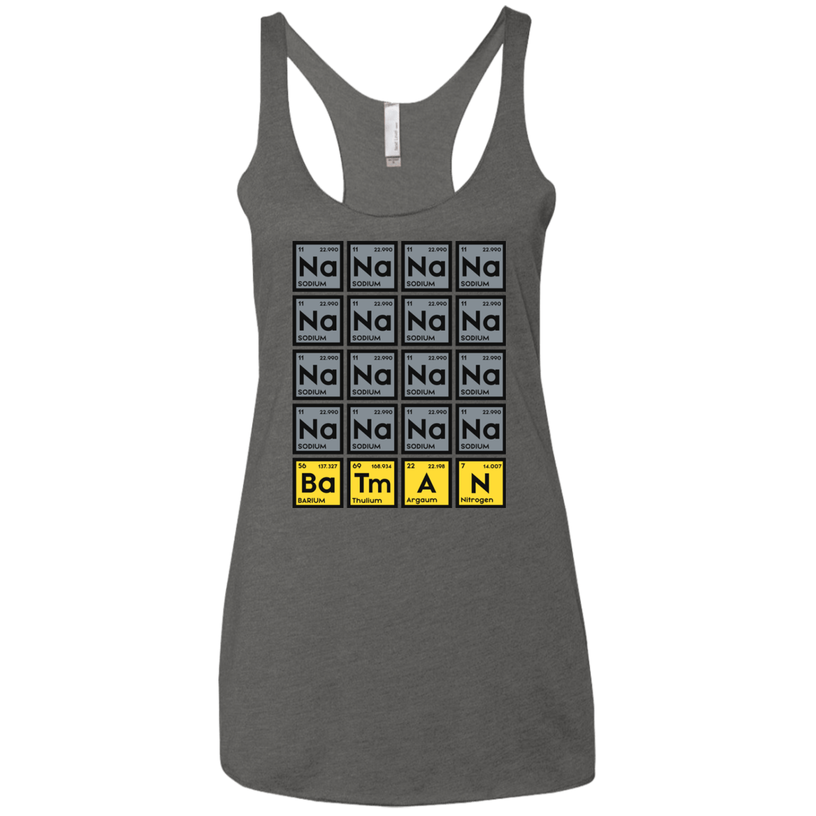 T-Shirts Premium Heather / X-Small Batmanium Women's Triblend Racerback Tank
