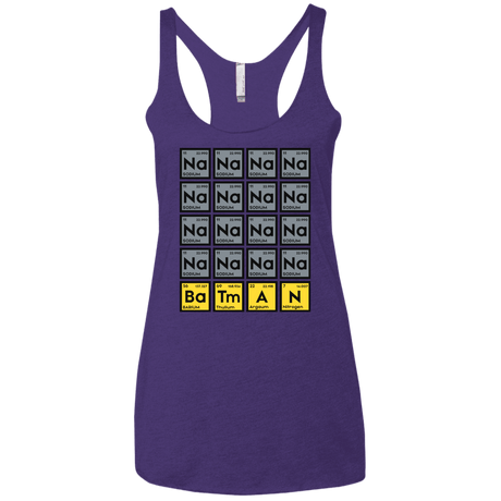 T-Shirts Purple Rush / X-Small Batmanium Women's Triblend Racerback Tank