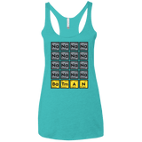 T-Shirts Tahiti Blue / X-Small Batmanium Women's Triblend Racerback Tank