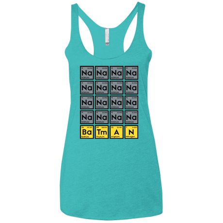 T-Shirts Tahiti Blue / X-Small Batmanium Women's Triblend Racerback Tank