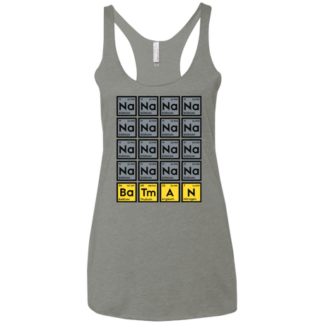 T-Shirts Venetian Grey / X-Small Batmanium Women's Triblend Racerback Tank