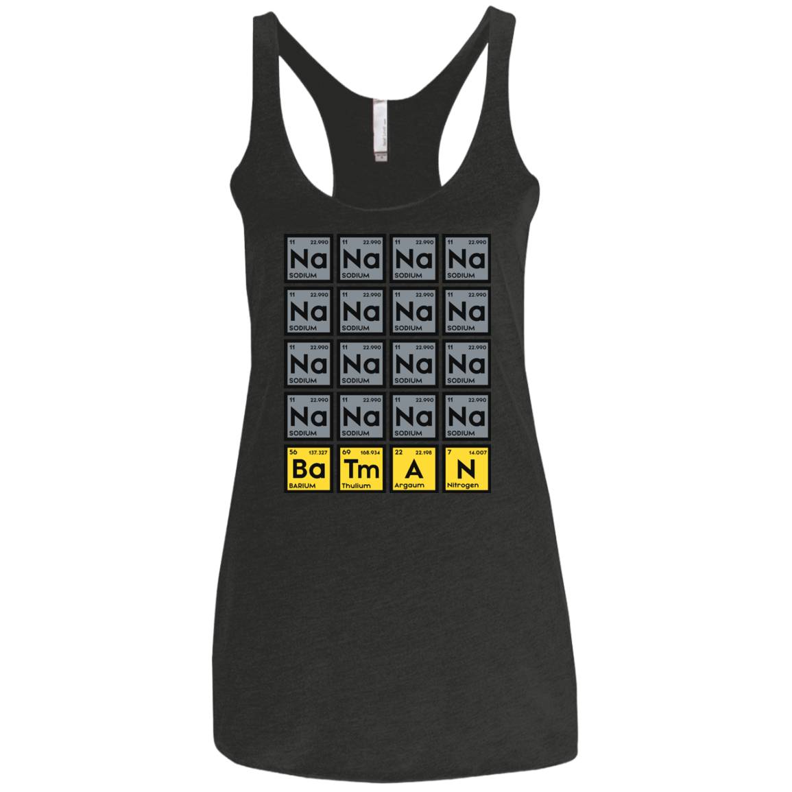 T-Shirts Vintage Black / X-Small Batmanium Women's Triblend Racerback Tank