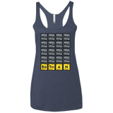T-Shirts Vintage Navy / X-Small Batmanium Women's Triblend Racerback Tank