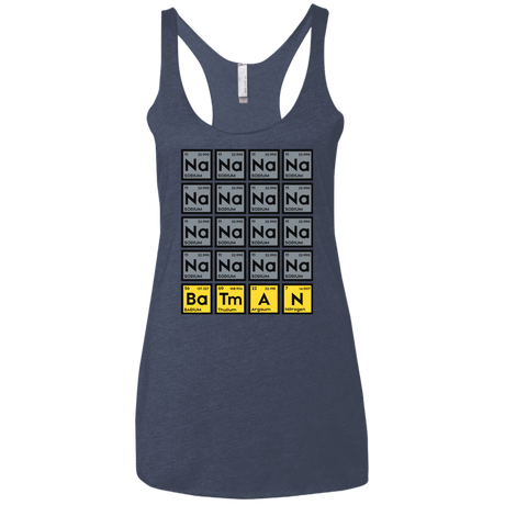 T-Shirts Vintage Navy / X-Small Batmanium Women's Triblend Racerback Tank