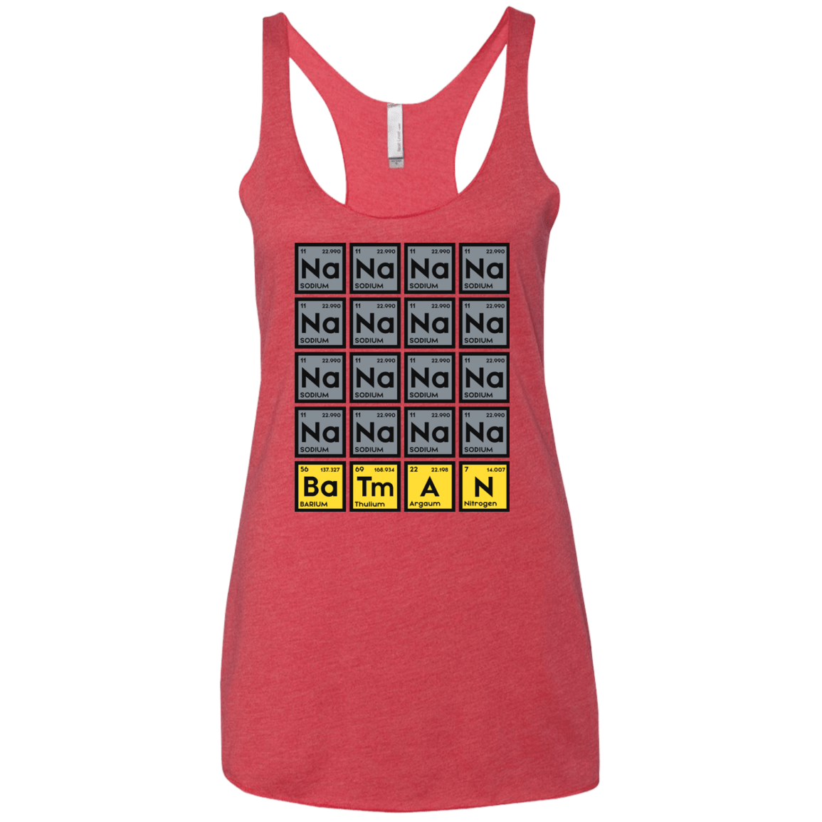 T-Shirts Vintage Red / X-Small Batmanium Women's Triblend Racerback Tank