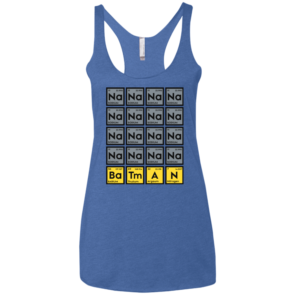 T-Shirts Vintage Royal / X-Small Batmanium Women's Triblend Racerback Tank