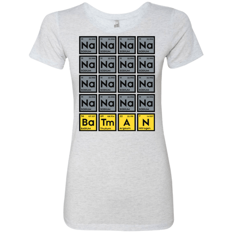 T-Shirts Heather White / S Batmanium Women's Triblend T-Shirt