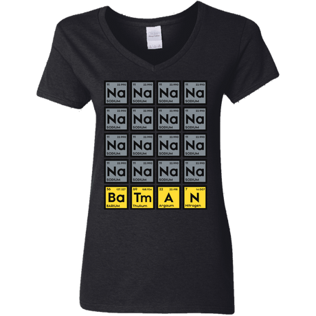 T-Shirts Black / S Batmanium Women's V-Neck T-Shirt