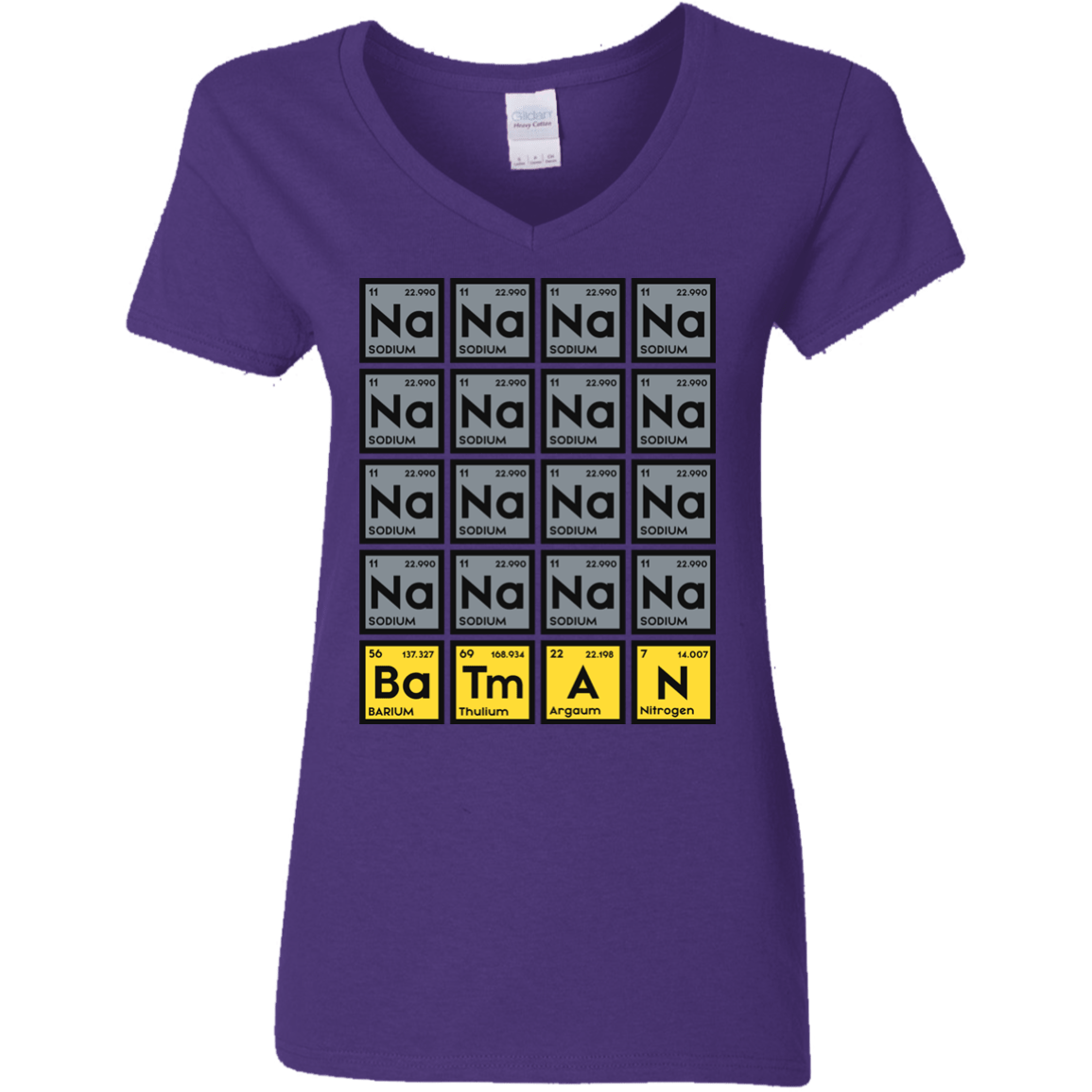 T-Shirts Purple / S Batmanium Women's V-Neck T-Shirt