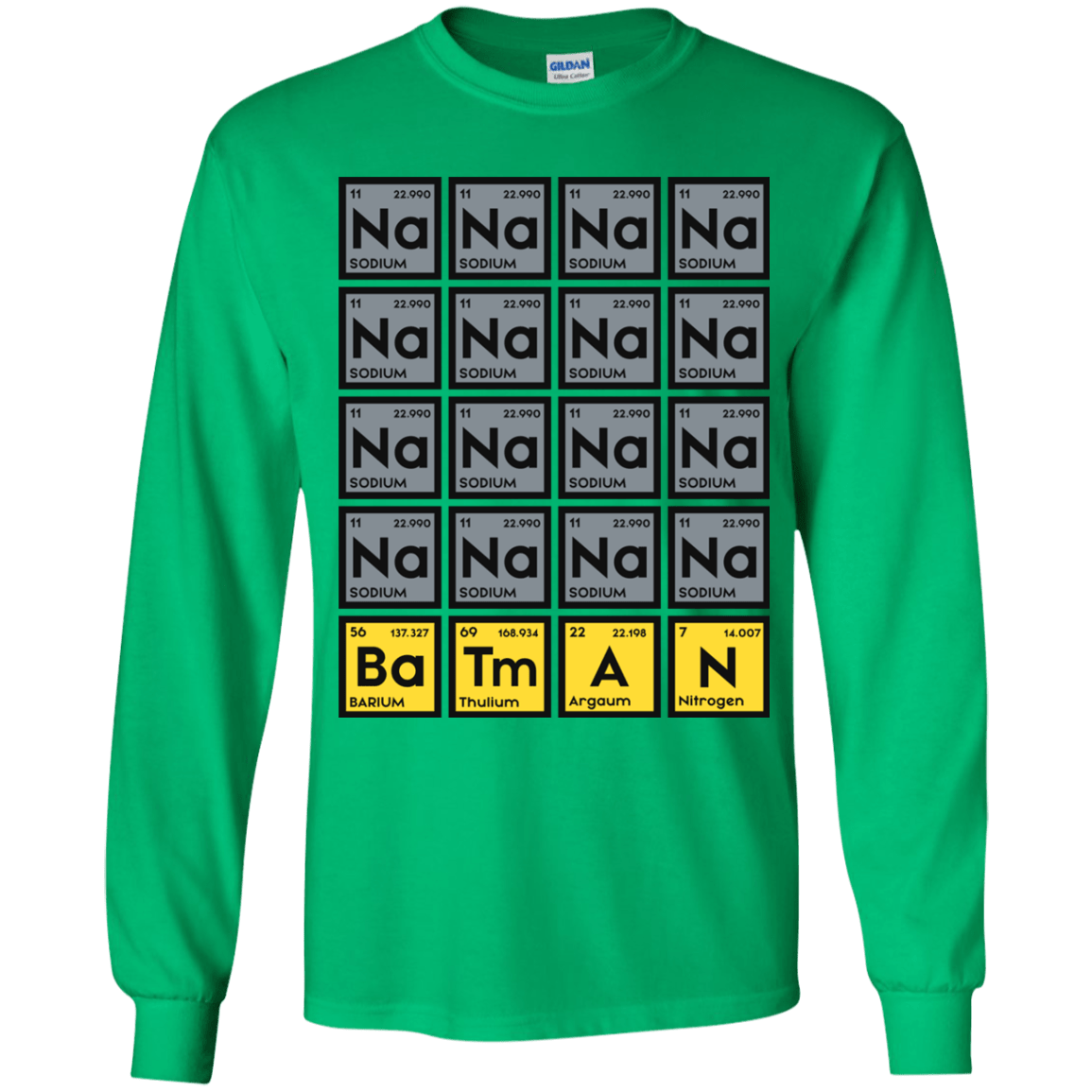 T-Shirts Irish Green / YS Batmanium Youth Long Sleeve T-Shirt