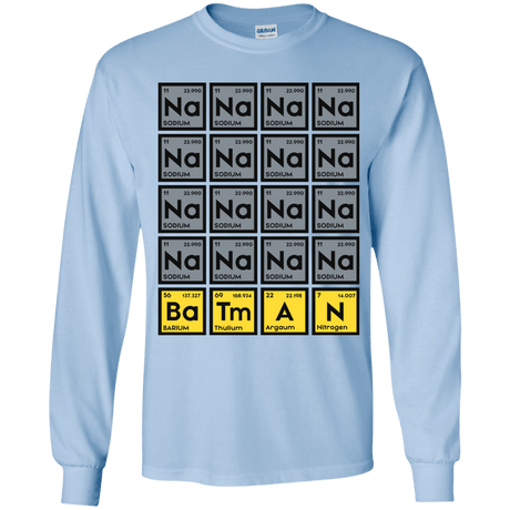 T-Shirts Light Blue / YS Batmanium Youth Long Sleeve T-Shirt