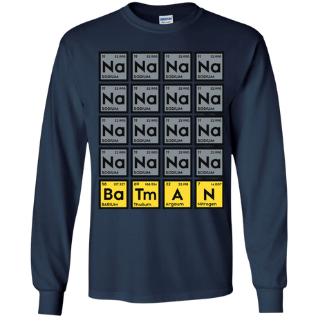 T-Shirts Navy / YS Batmanium Youth Long Sleeve T-Shirt