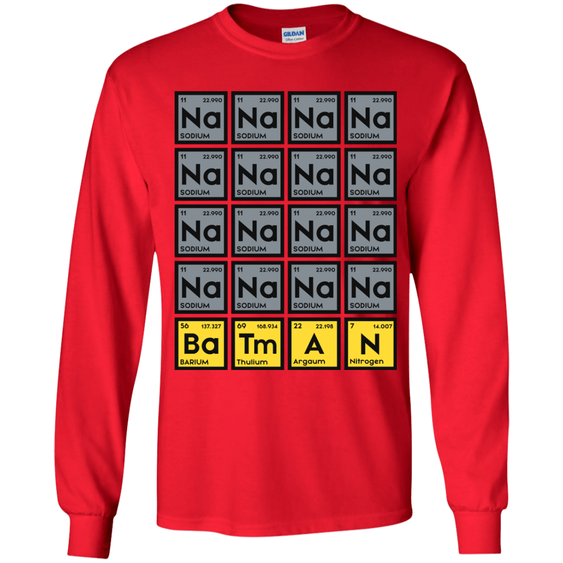 T-Shirts Red / YS Batmanium Youth Long Sleeve T-Shirt