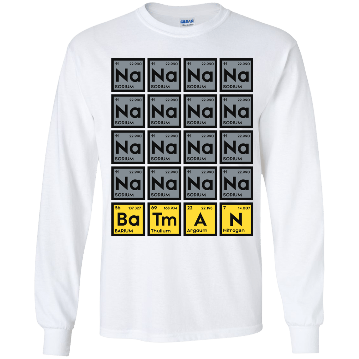 T-Shirts White / YS Batmanium Youth Long Sleeve T-Shirt