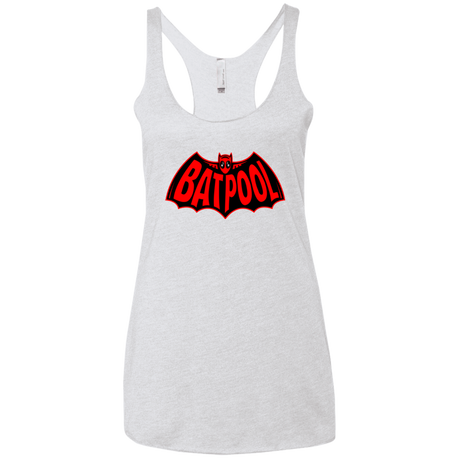 T-Shirts Heather White / X-Small Batpool Women's Triblend Racerback Tank