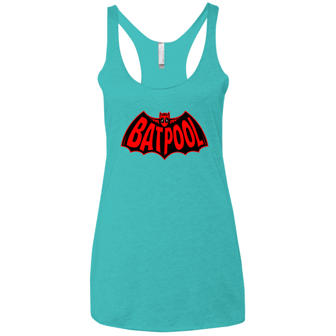 T-Shirts Tahiti Blue / X-Small Batpool Women's Triblend Racerback Tank