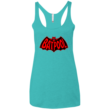 T-Shirts Tahiti Blue / X-Small Batpool Women's Triblend Racerback Tank