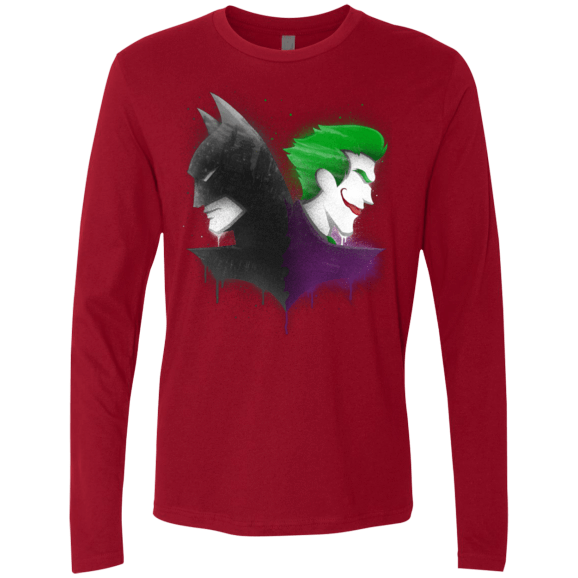 T-Shirts Cardinal / Small Bats Men's Premium Long Sleeve