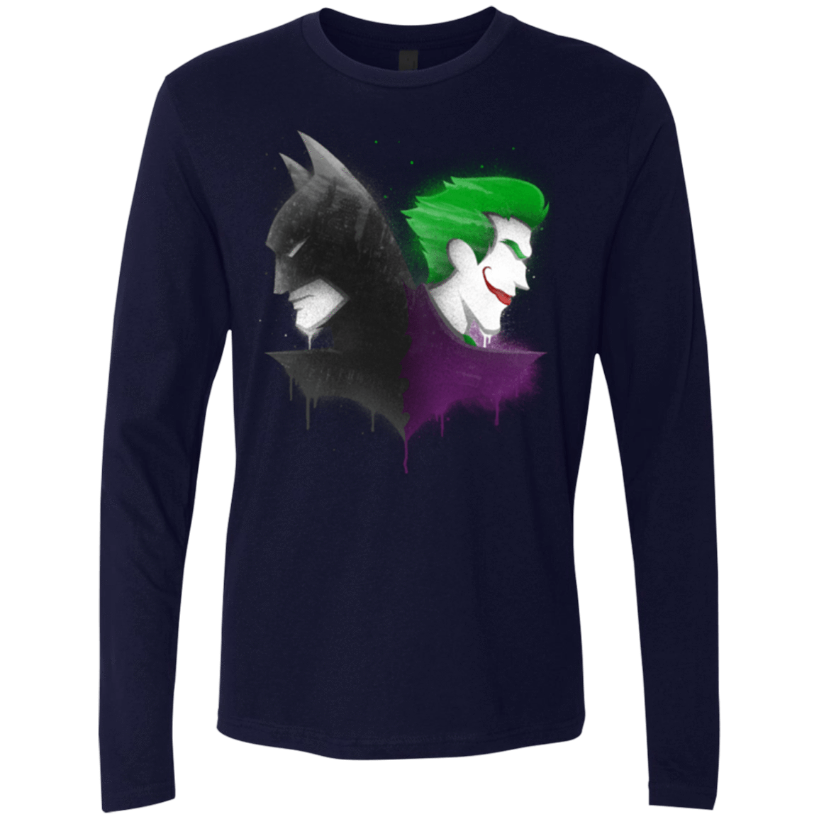 T-Shirts Midnight Navy / Small Bats Men's Premium Long Sleeve